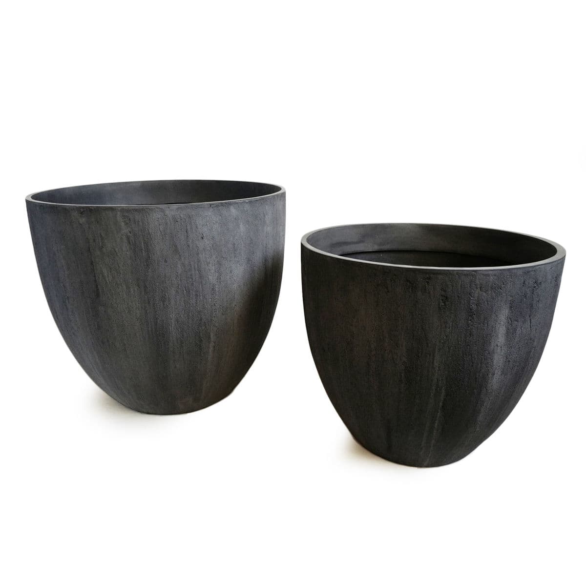 Charcoal Composite Planter Pot Large - Thumbnail 4