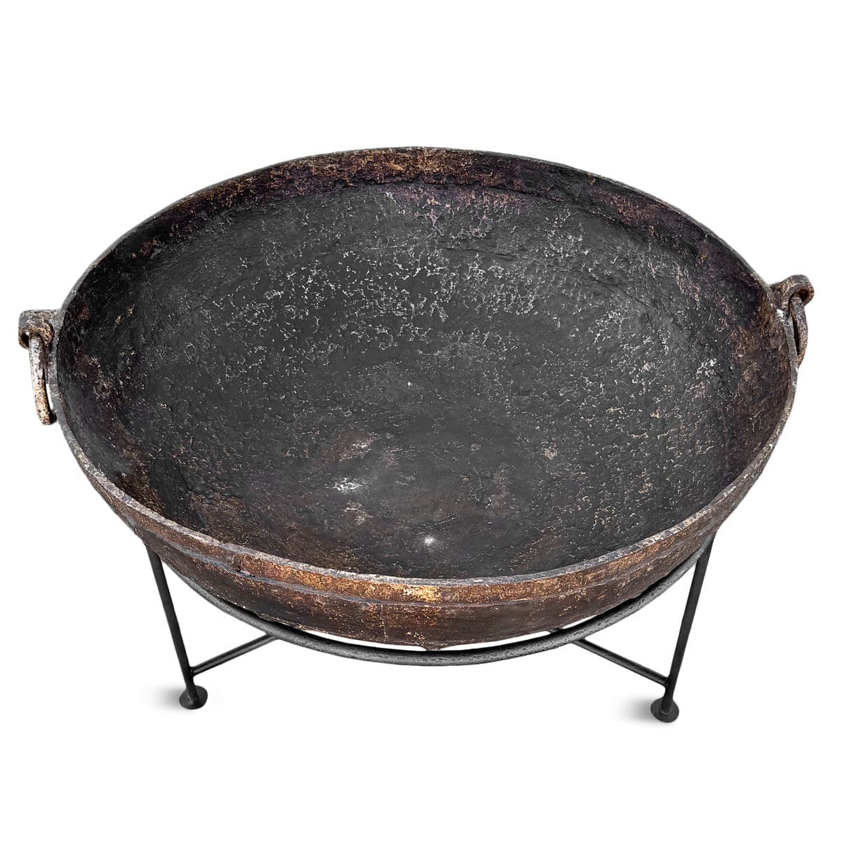 Vintage Iron Kadai Fire Bowl - Thumbnail 4