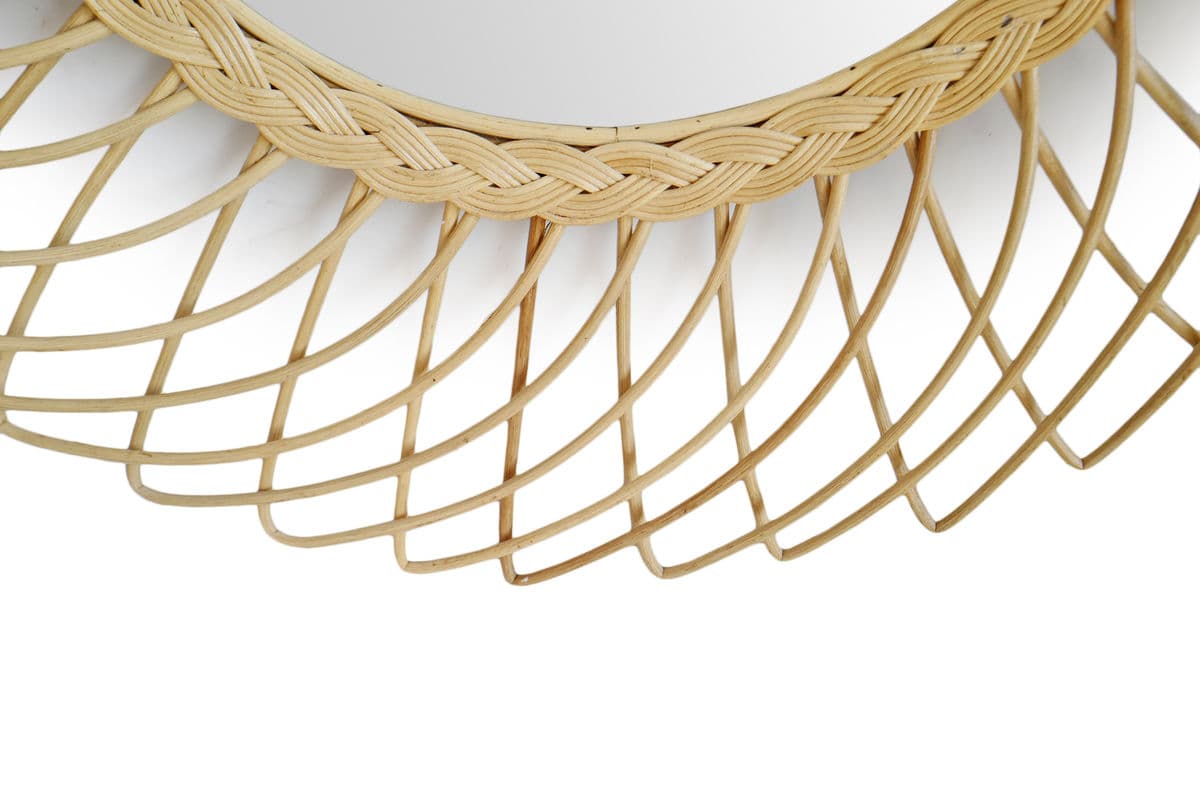 Rattan Sun Mirror - Thumbnail 4