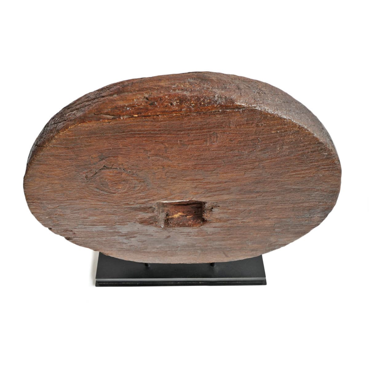 Vintage Wood Wheel on Stand - Thumbnail 4