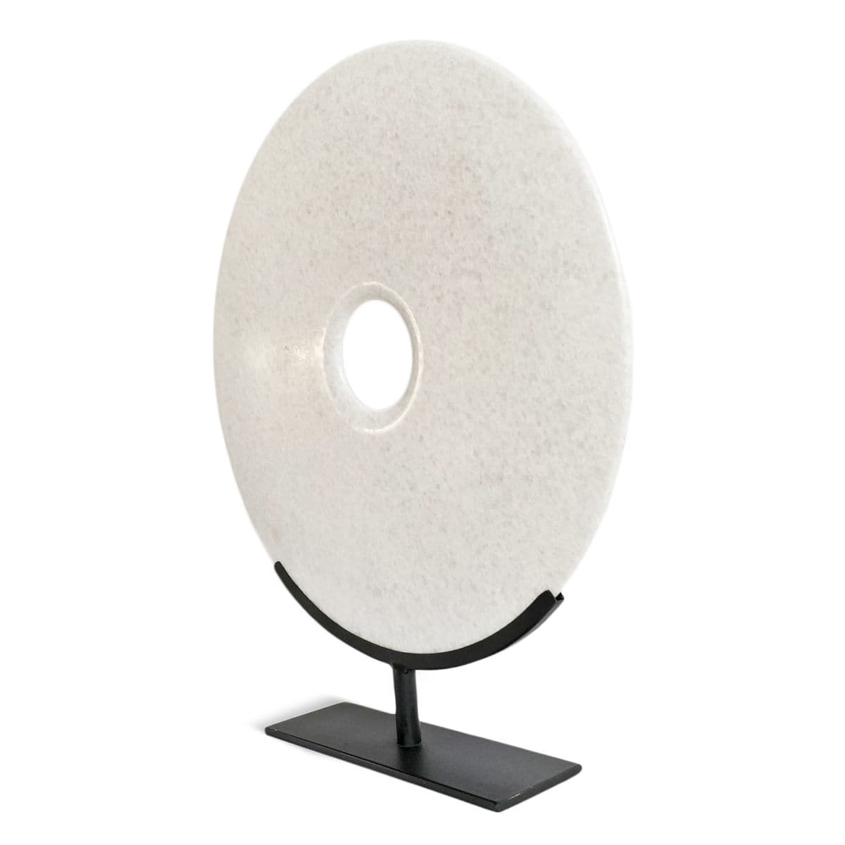 White Jade Disk on Stand - Thumbnail 4