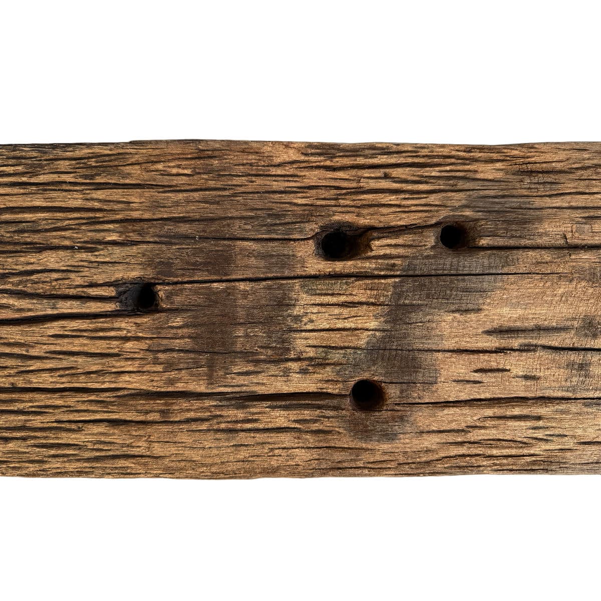 Old Railway Wood Beam Bench - Thumbnail 4