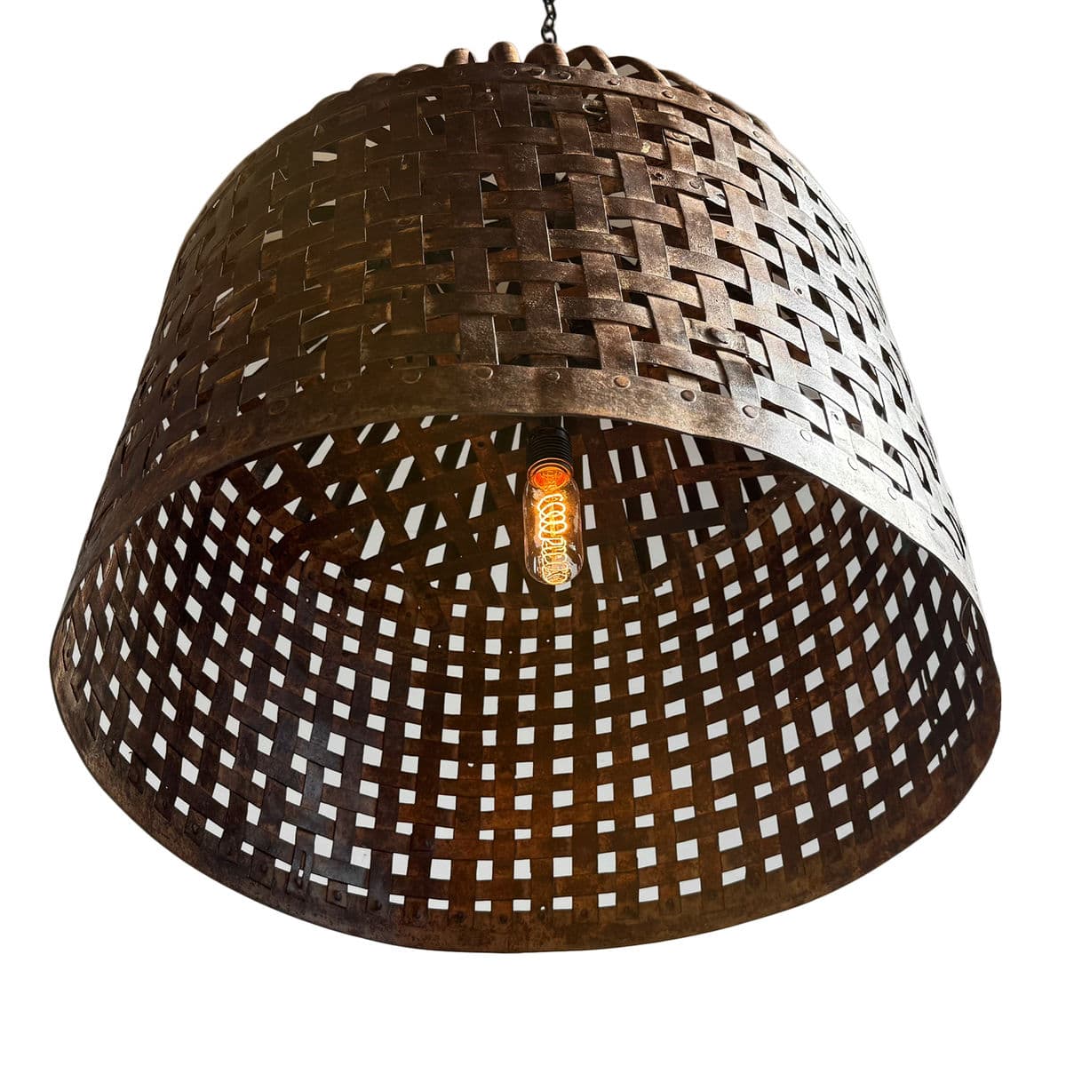 Vintage Iron Cage Pendant Light - Thumbnail 4