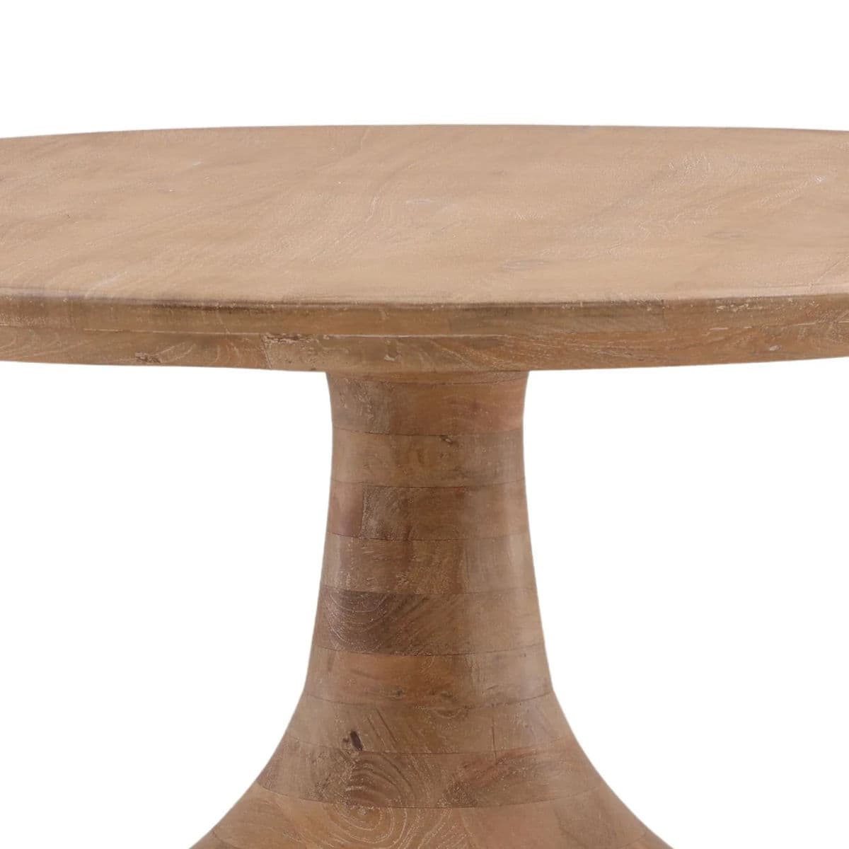 Wood Dafne Drop Round Dining Table - Thumbnail 4