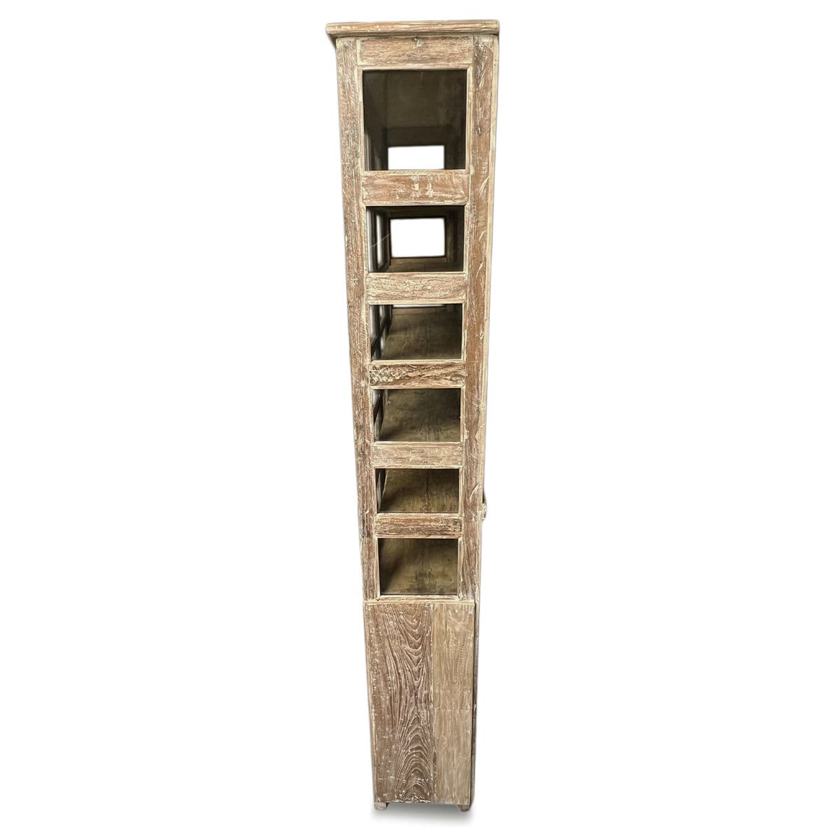 Vintage Colonial Narrow Vitrine Cabinet - Thumbnail 4