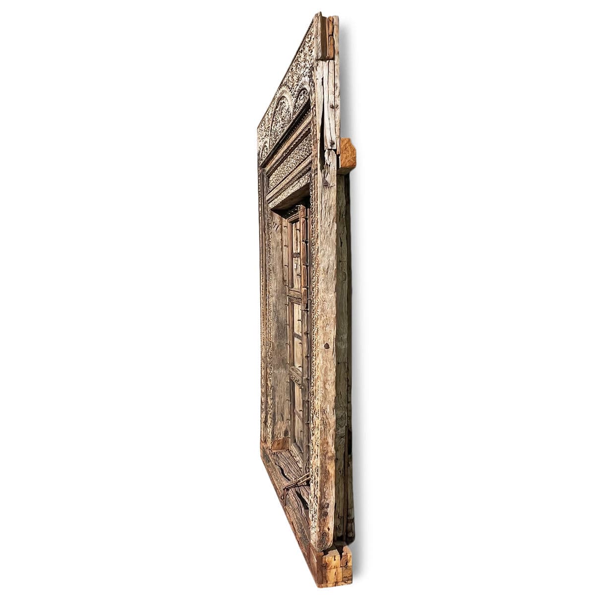 Antique Rajasthan Carved Door Frame - Thumbnail 4