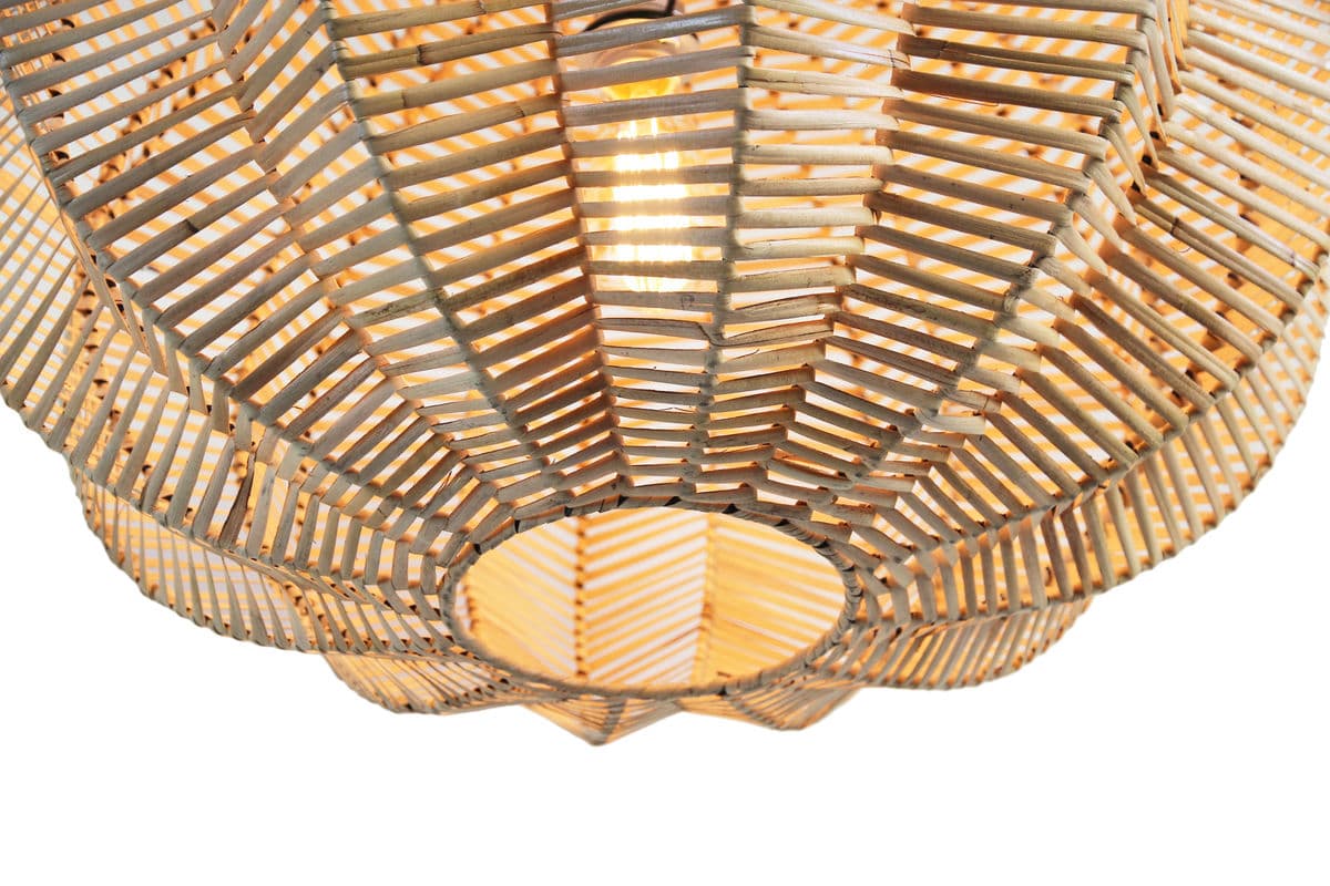 Split Raw Rattan Pumpkin Lantern 24 - Thumbnail 4