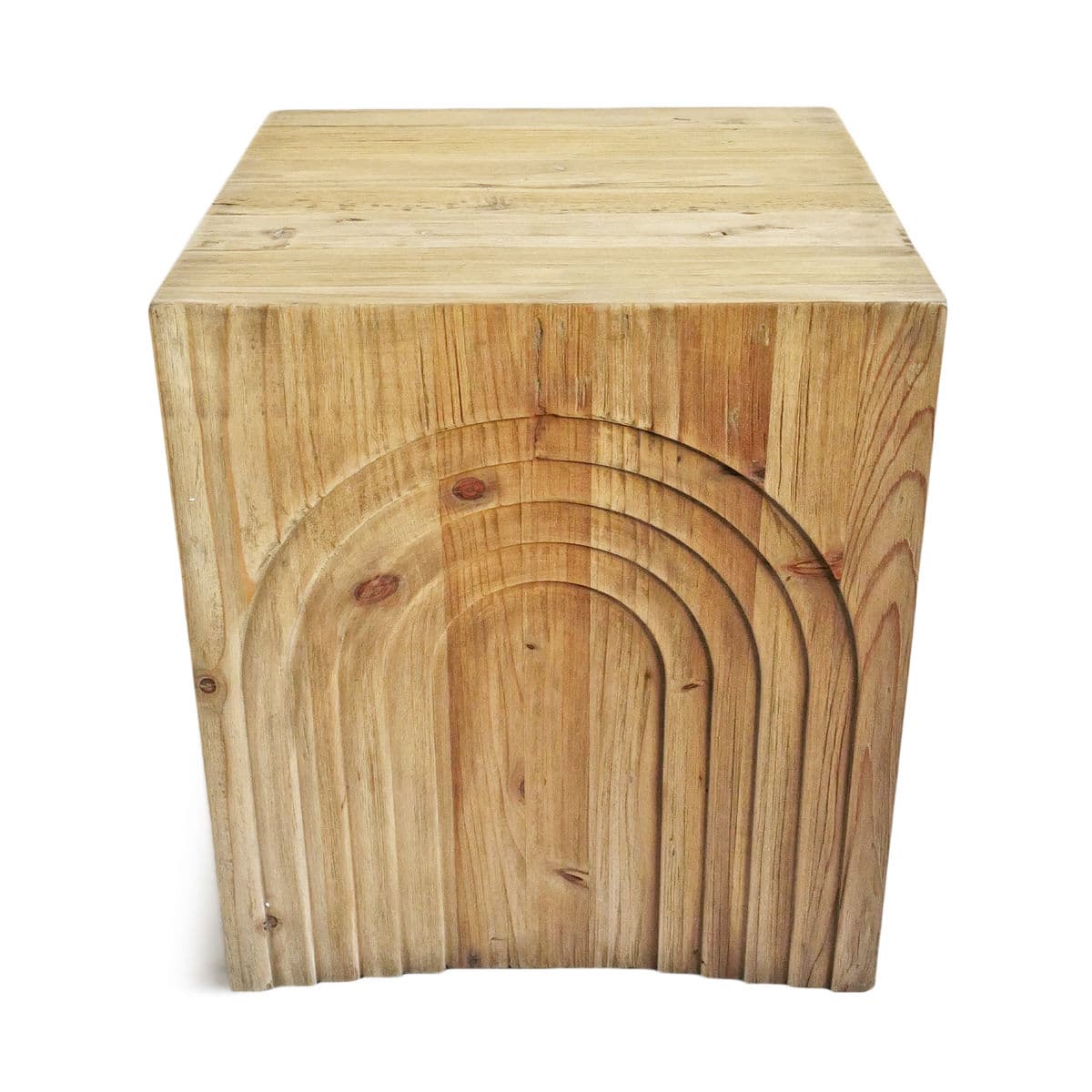 Mod Rainbow Wood Block Side Table - Thumbnail 4