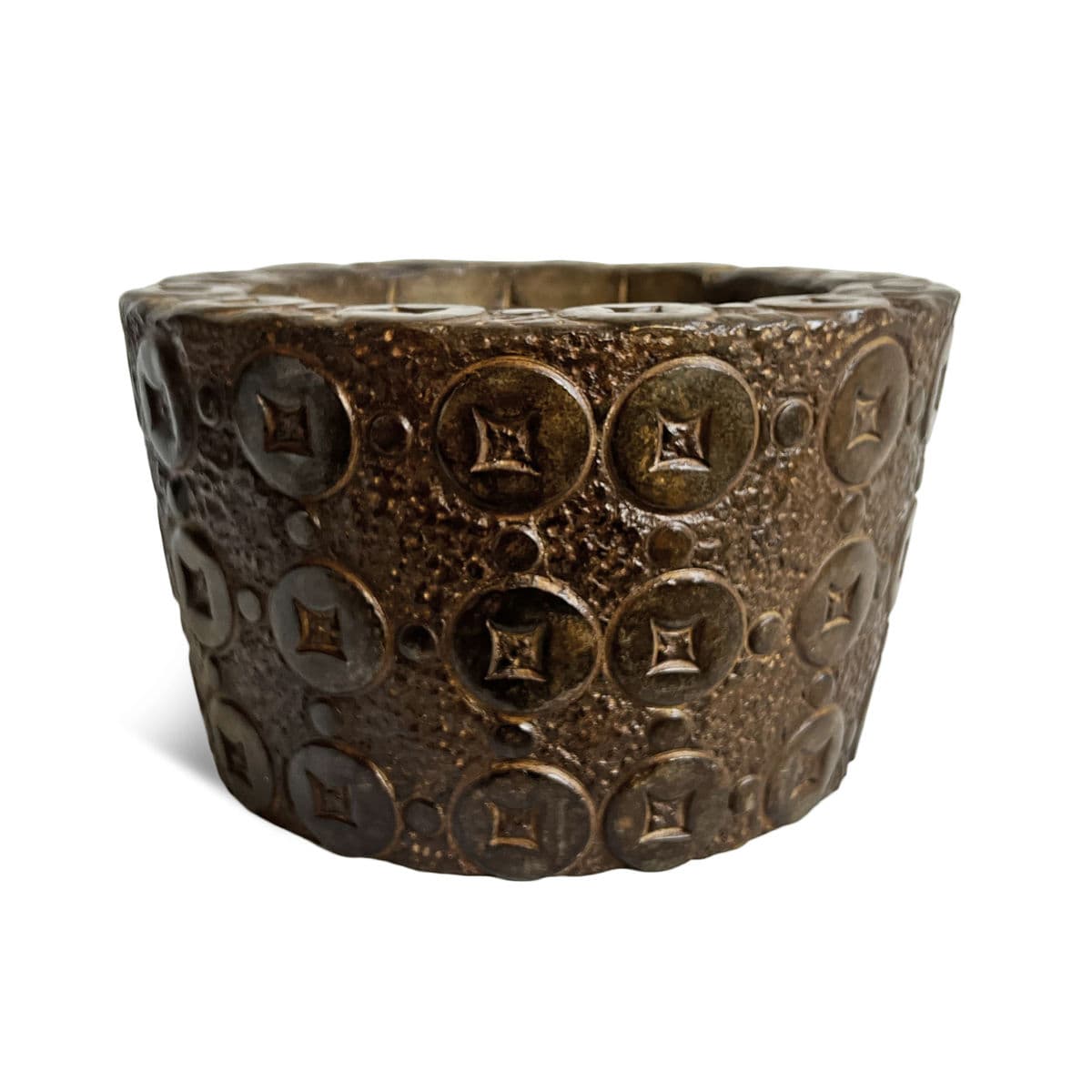 Vintage Good Luck Stone Money Pot - Thumbnail 4