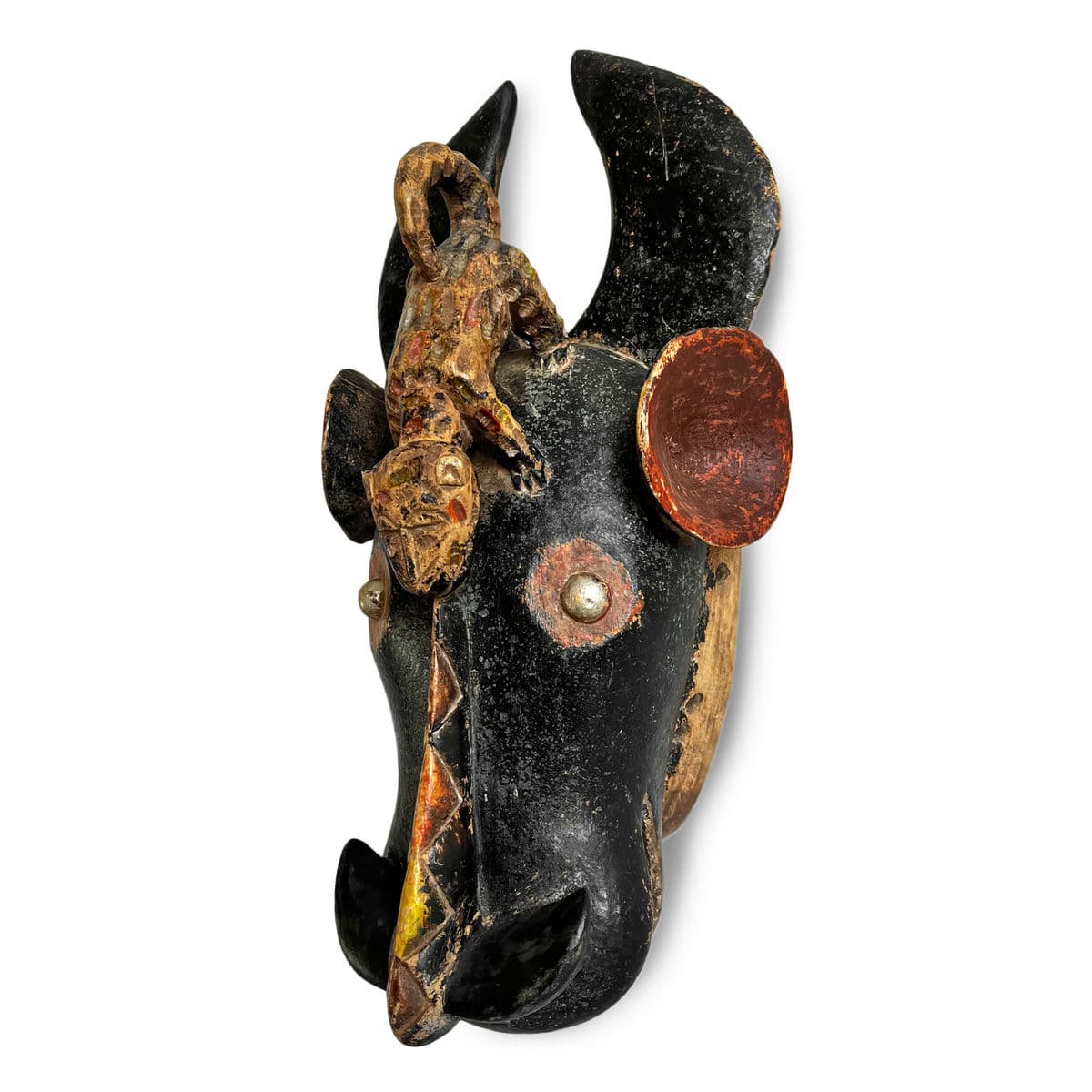 Old Baule Cow Mask - Thumbnail 4