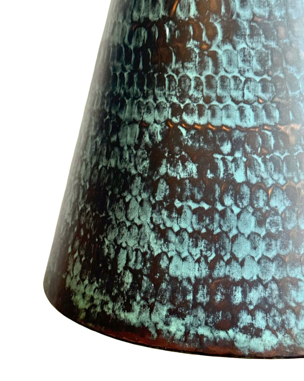 Hammered Copper Cone Pendant Light - Thumbnail 4
