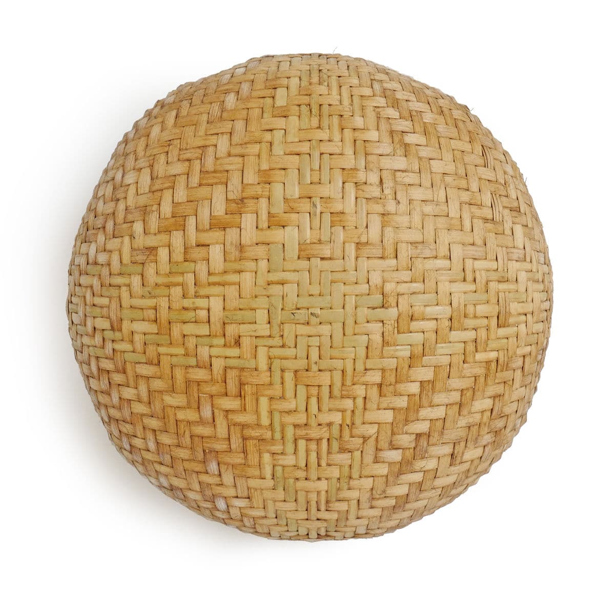 Java Bamboo Round Basket Medium - Thumbnail 4