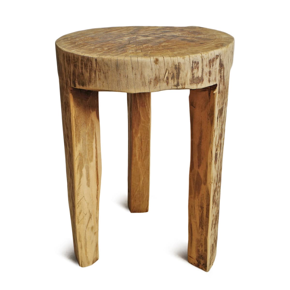 Rustic Naga Three Leg Wood Table - Thumbnail 4