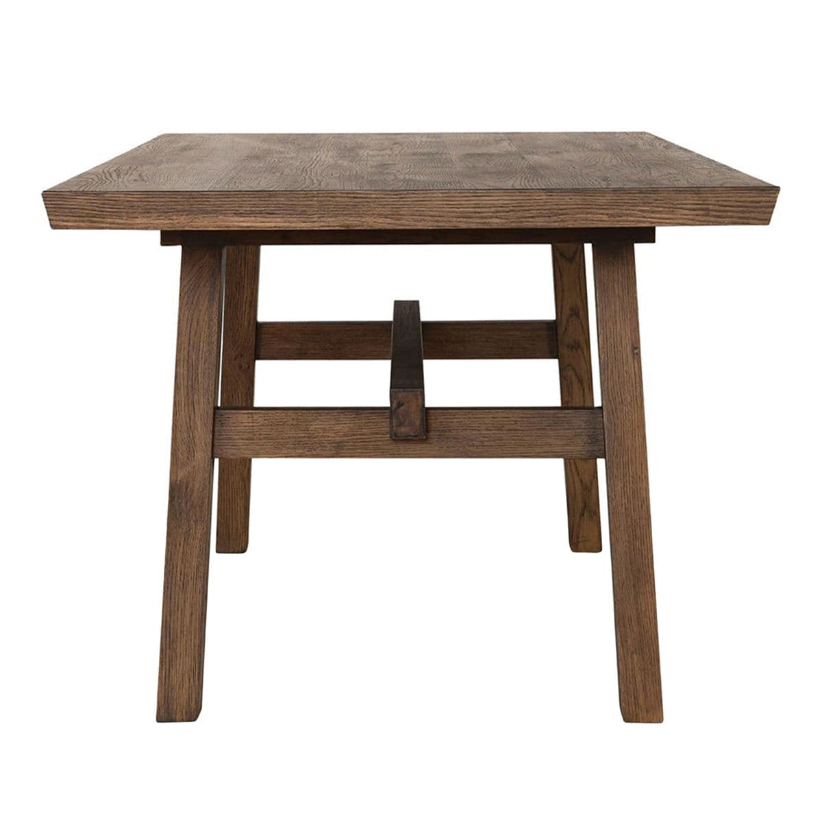 Oak Veneer Traditional Desk - Thumbnail 4