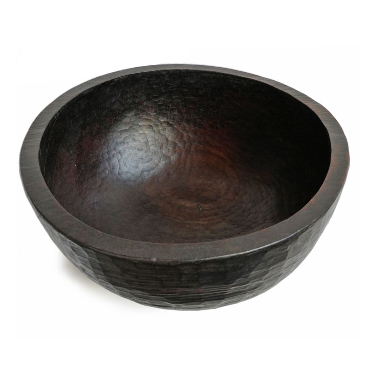 Large Vintage Wood Bowl Nepal - Thumbnail 4