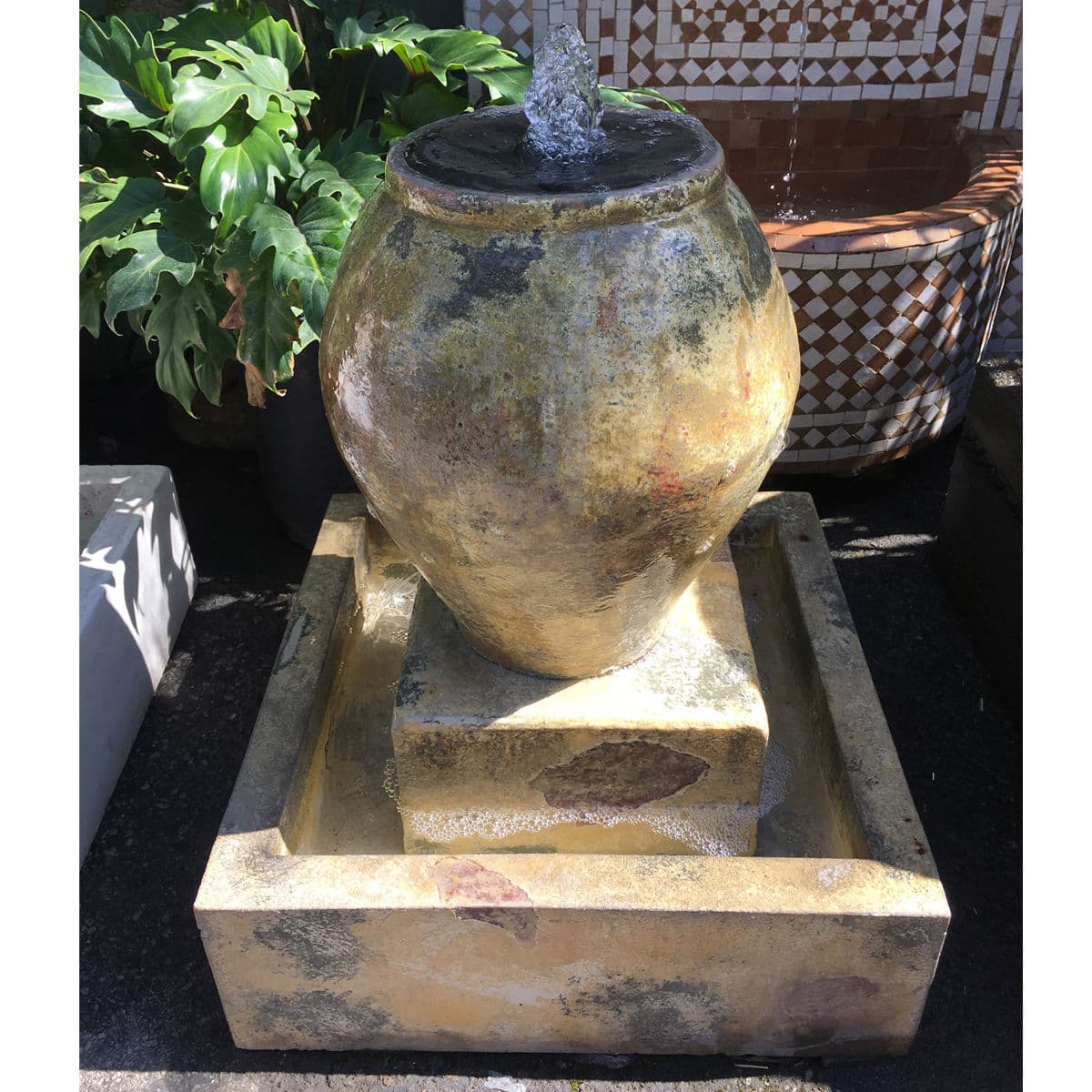 Earth Ware Cask Urn Fountain Small - Thumbnail 4