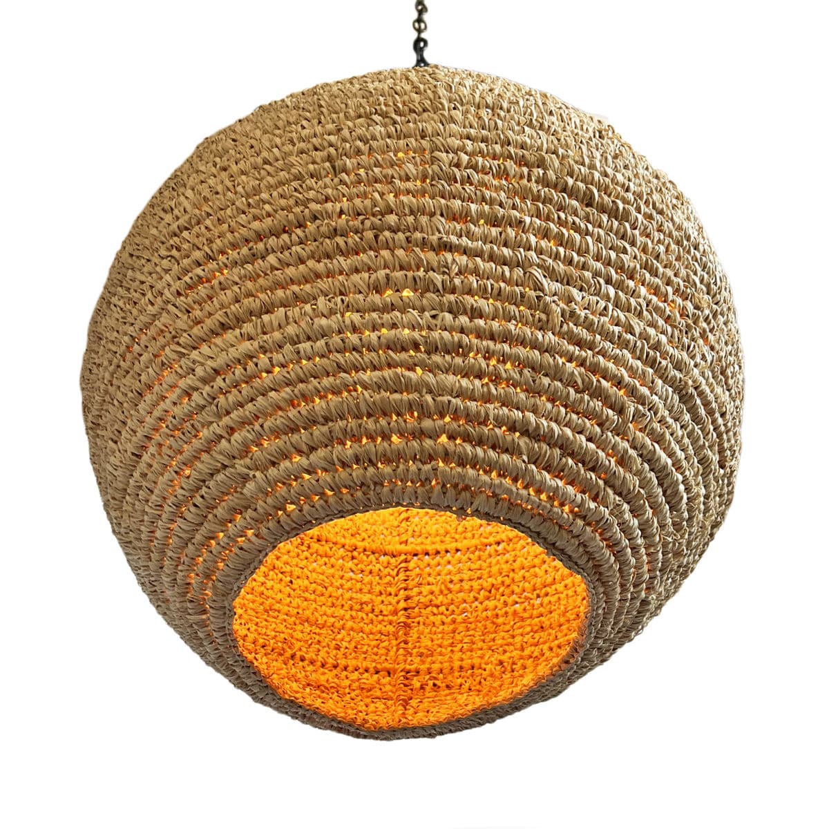 Blond Grass Globe Pendant Medium - Thumbnail 4