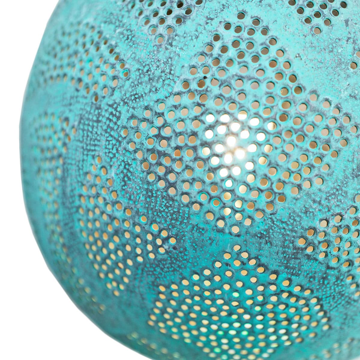 Verdigris Copper Globe Pendant Light Large - Thumbnail 4