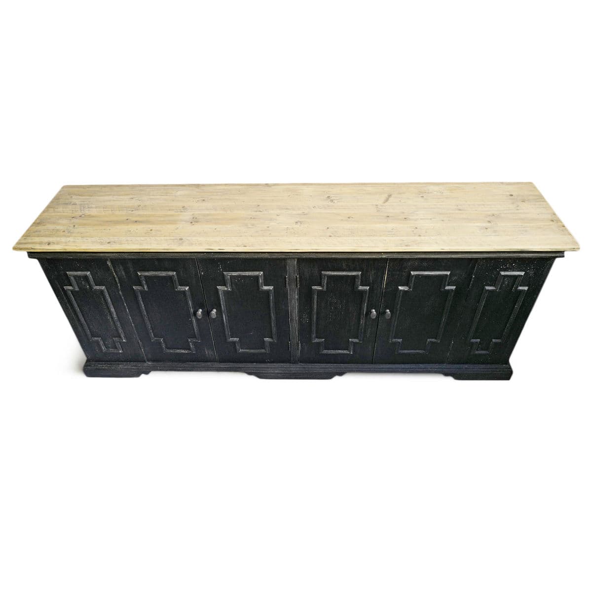 Salvaged Black & Tan Sideboard - Thumbnail 4