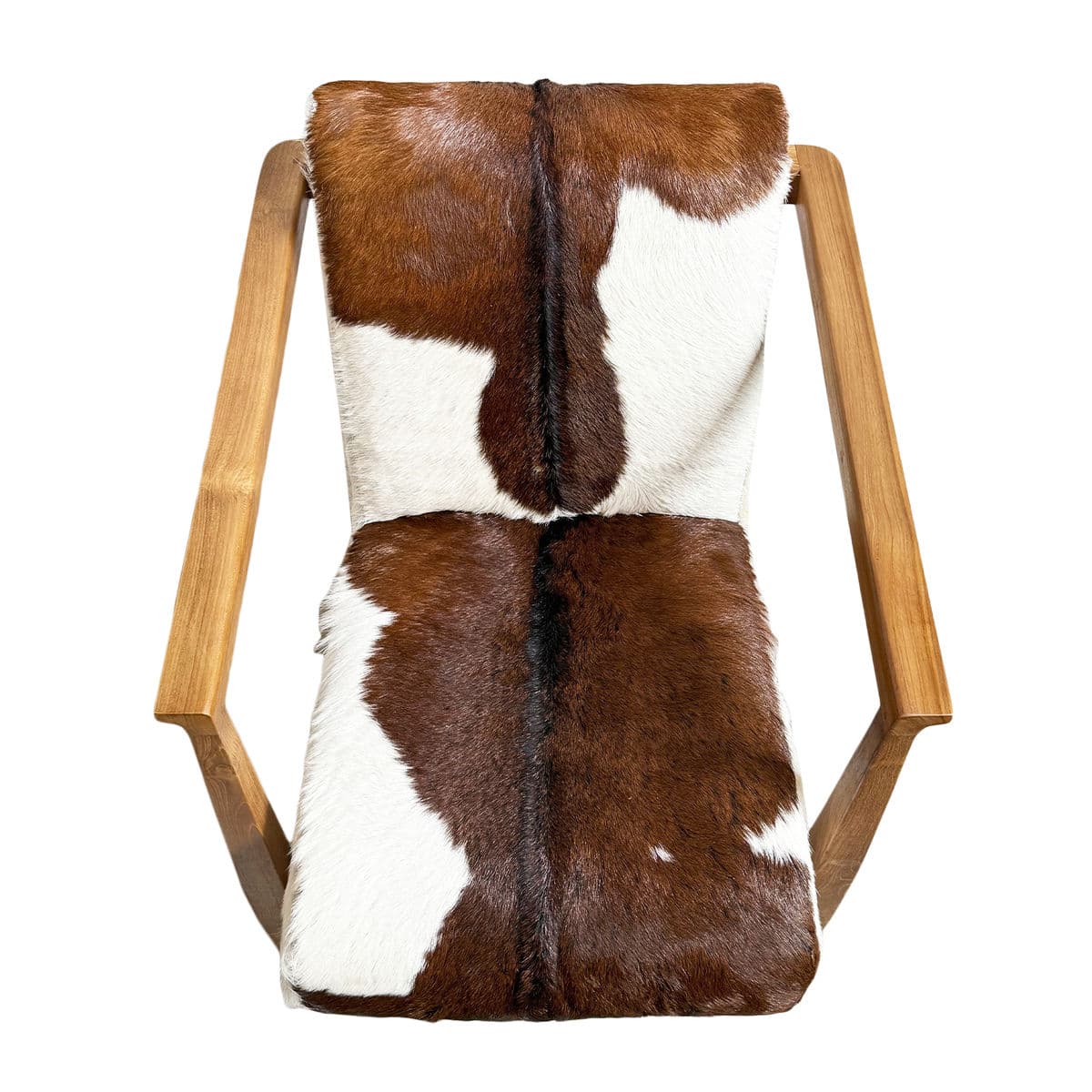Brown & White Deco Cow Chair - Thumbnail 4