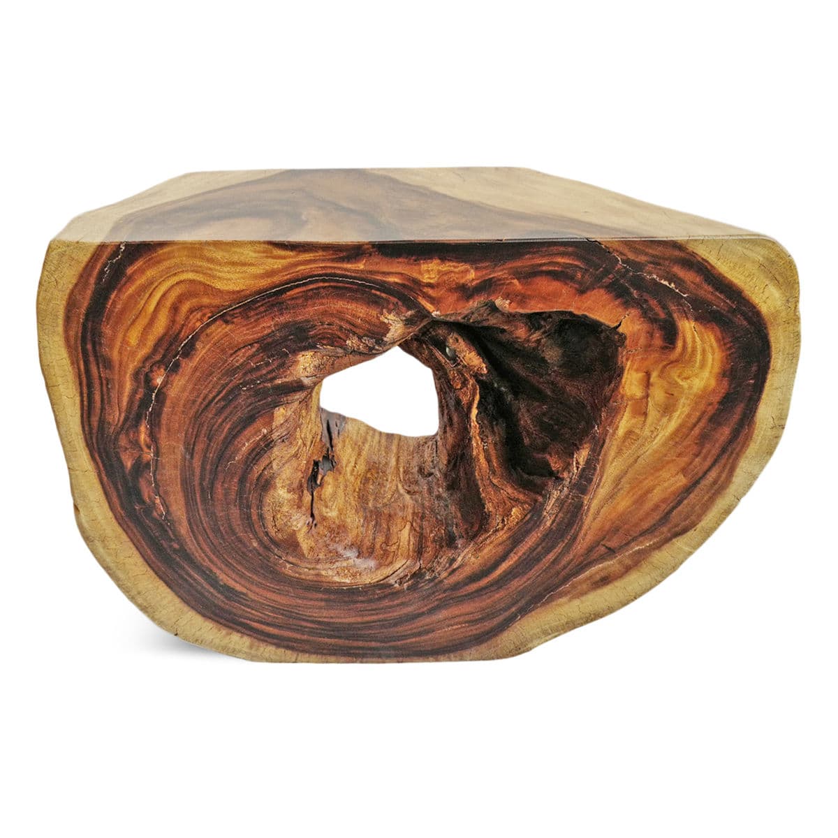 Organic Monkey Pod Side Table - Thumbnail 4