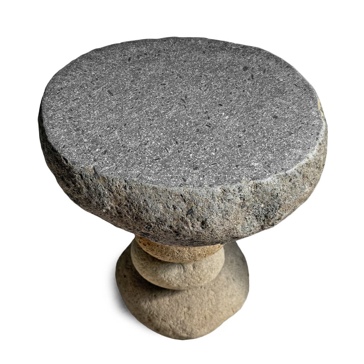River Rock Stack Side Table Stool - Thumbnail 4