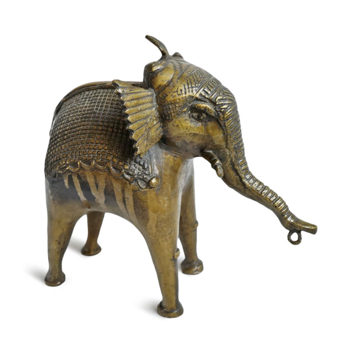 Antique Brass Jaipur Elephant - Thumbnail 4