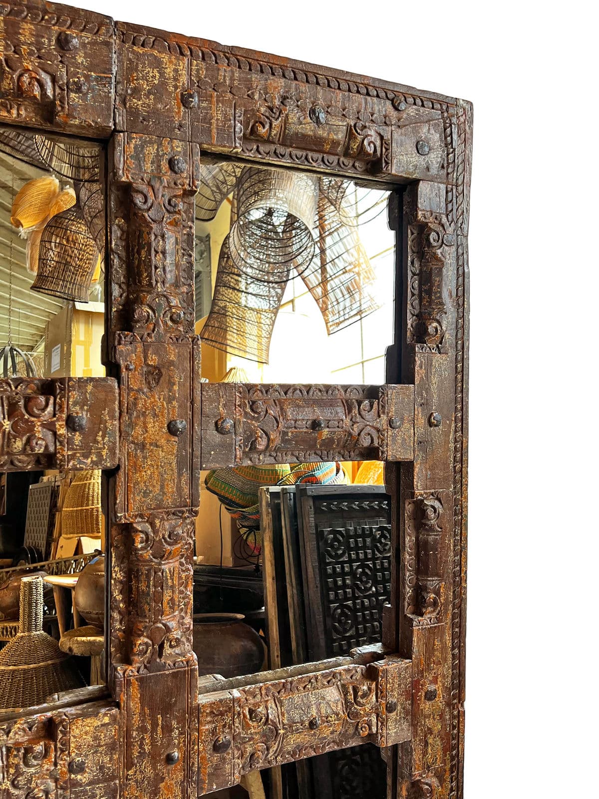 Old Door Mirror Frame - Thumbnail 4