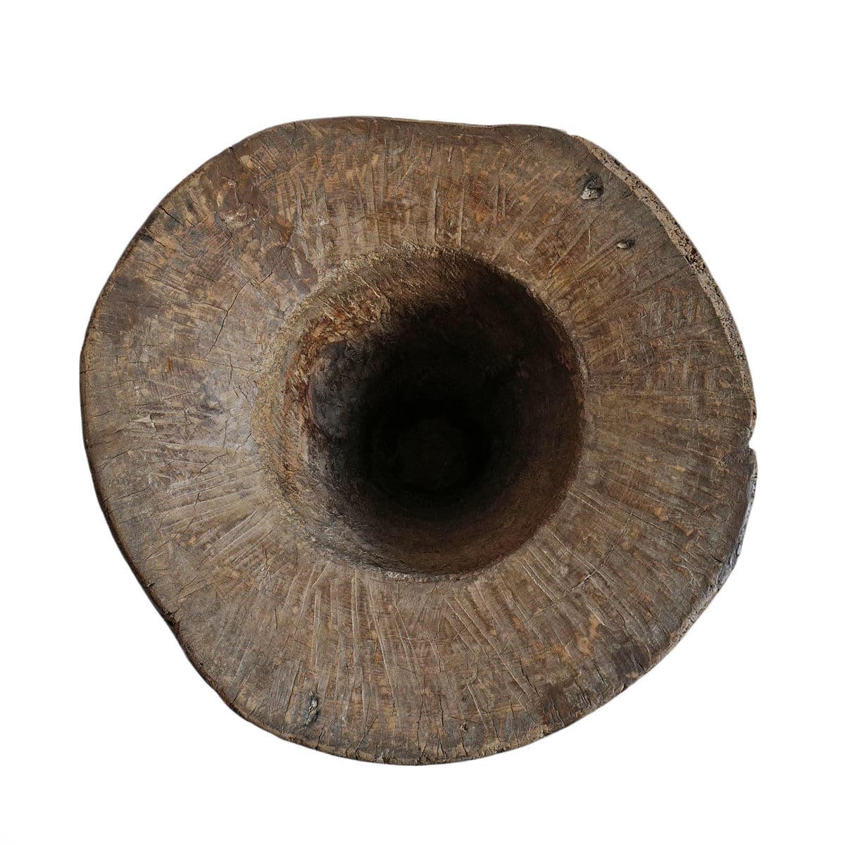 Vintage Naga Wood Pestle Pot - Thumbnail 4