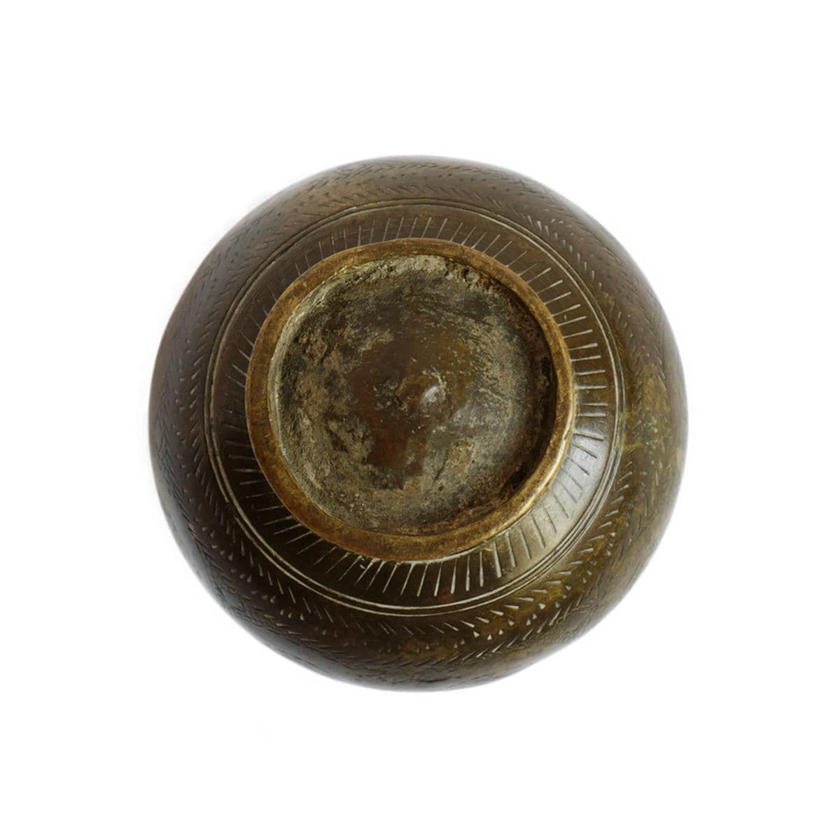 Vintage Bronze Nepal Ritual Vase - Thumbnail 4