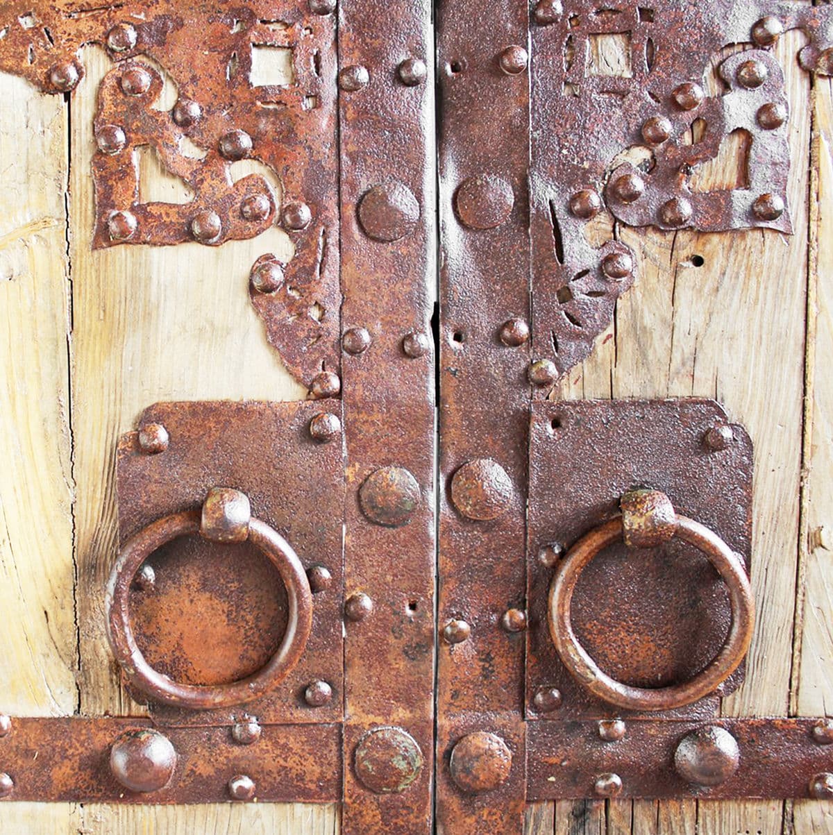 Antique Chinese Wood & Iron Door - Thumbnail 4