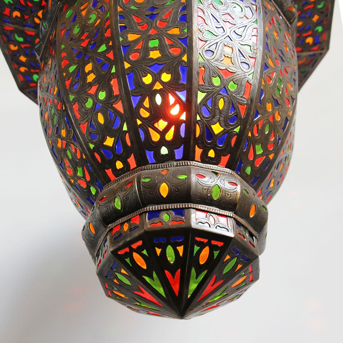Vintage Moroccan Colorful Lantern - Thumbnail 4