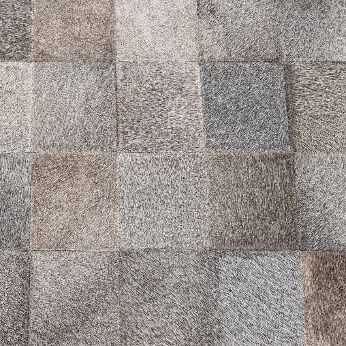 Grey Hide Patchwork Bench - Thumbnail 4