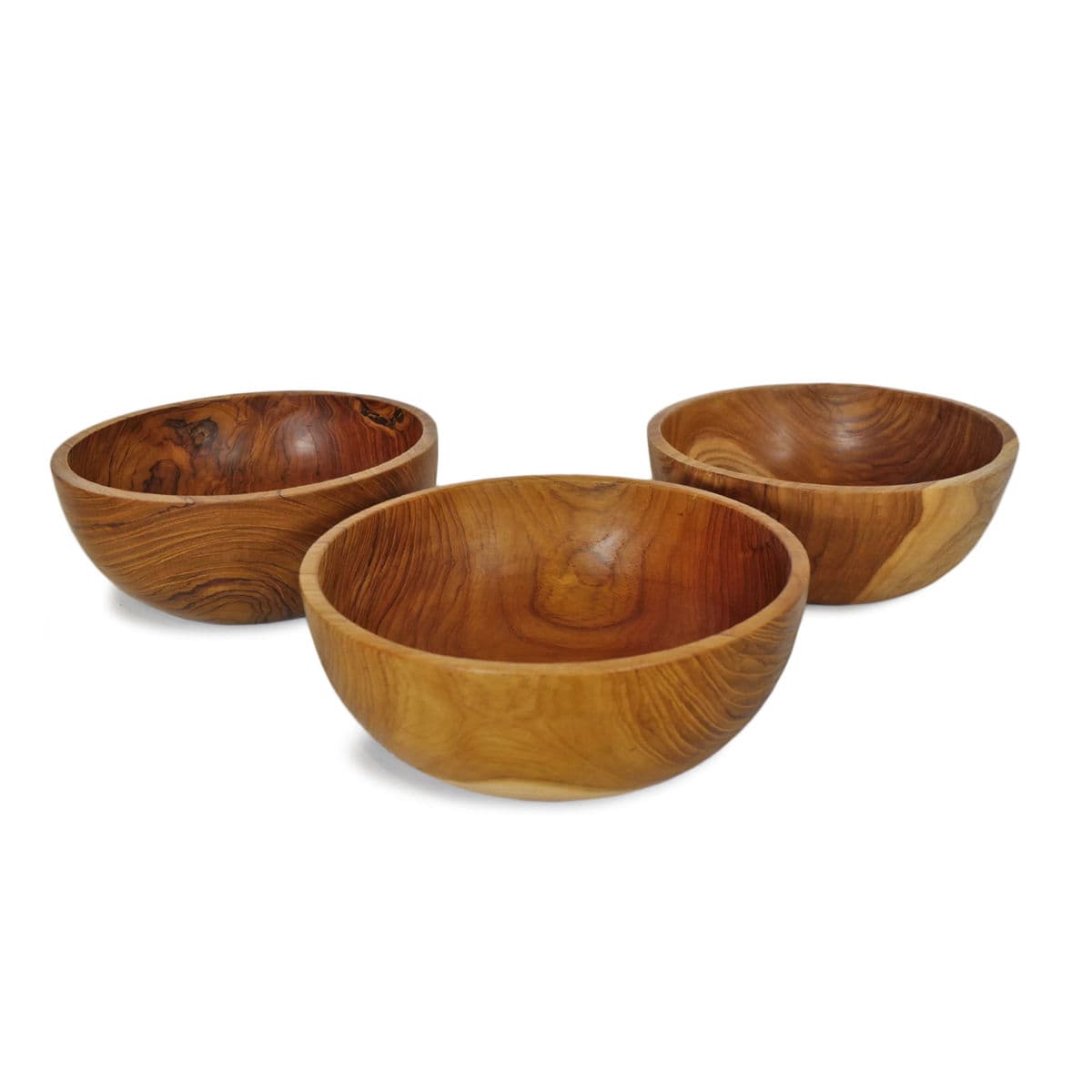 Simple Teak Wood Bowl - Thumbnail 4