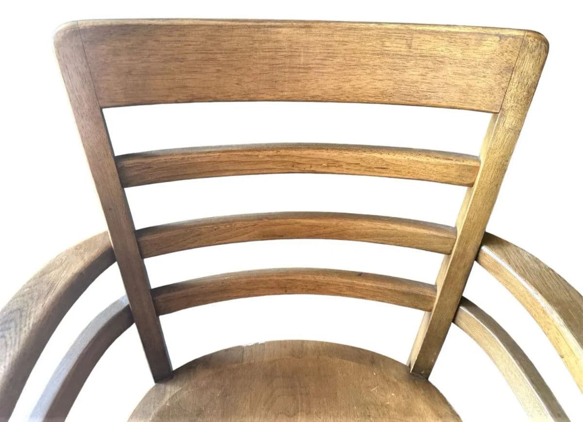 Boling Chair Company Walnut Mid 20th Century Office Chairs - a Pair - Thumbnail 4