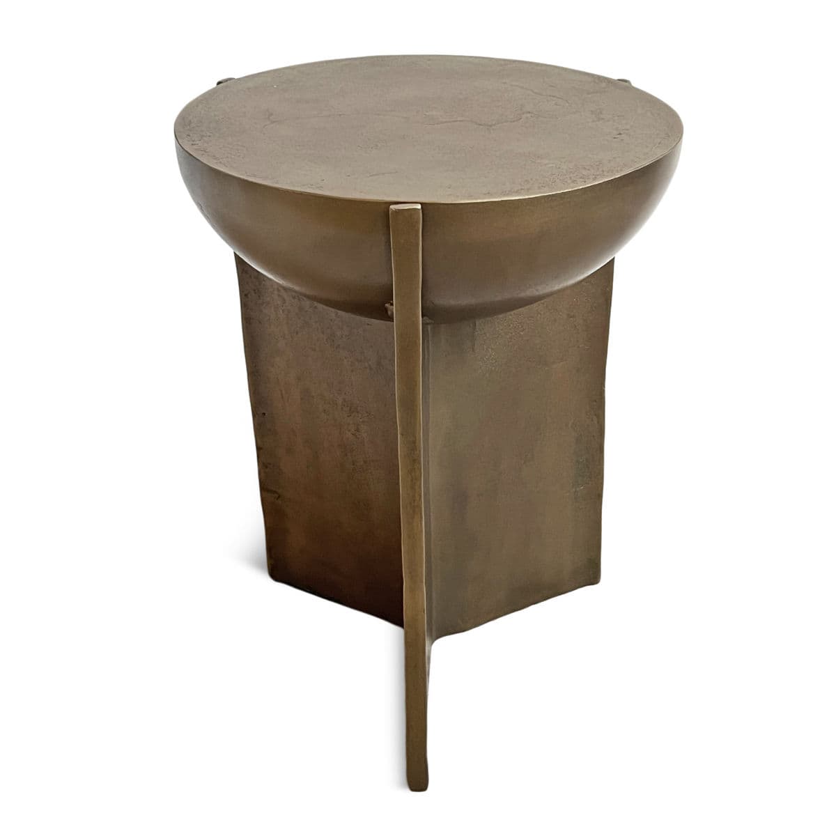 Bronze Deco Dome Side Table - Thumbnail 4