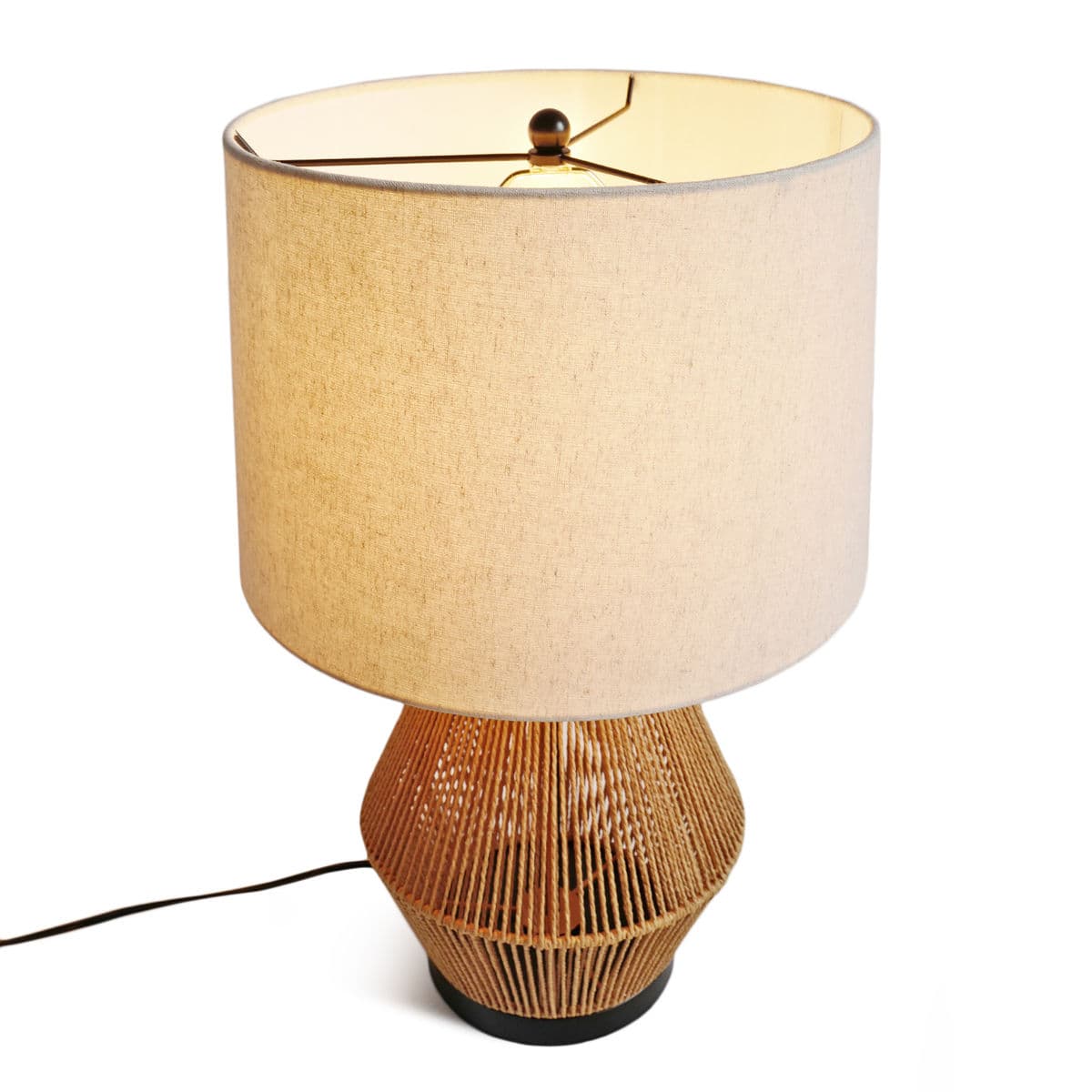 Rattan Rope Table Lamp - Thumbnail 4