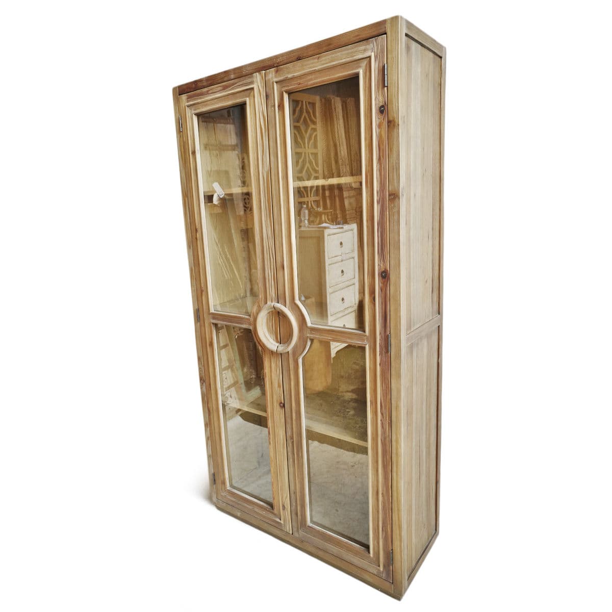 Sutton Salvaged Wood Display Cabinet - Thumbnail 4