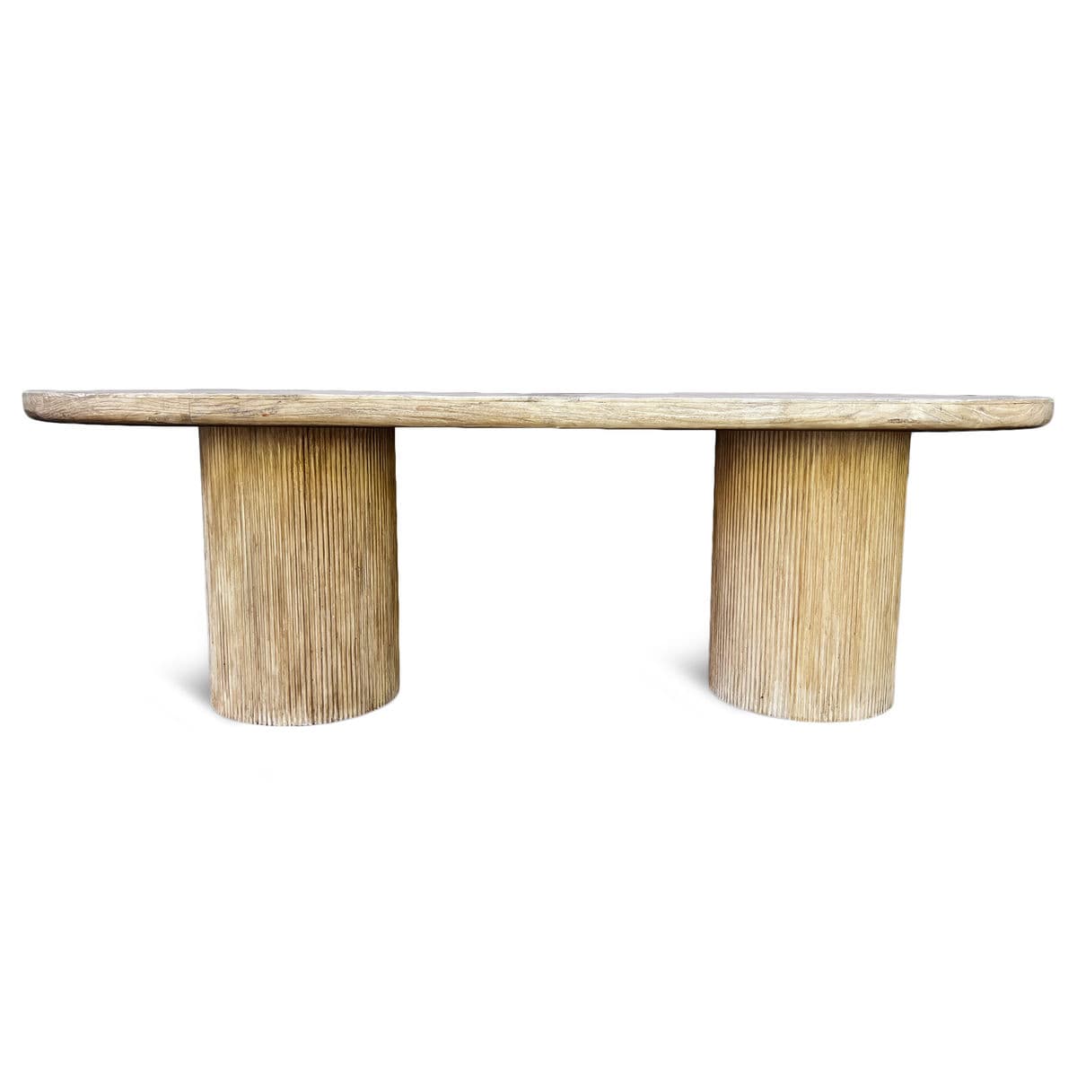 Krista Wood Oval Dining Table - Thumbnail 4