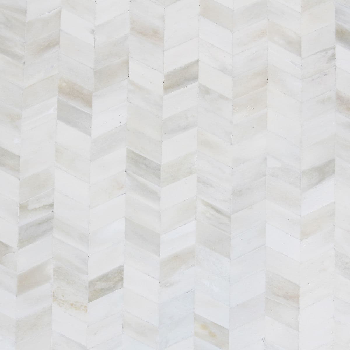 White Herringbone & Iron Side Table - Thumbnail 4