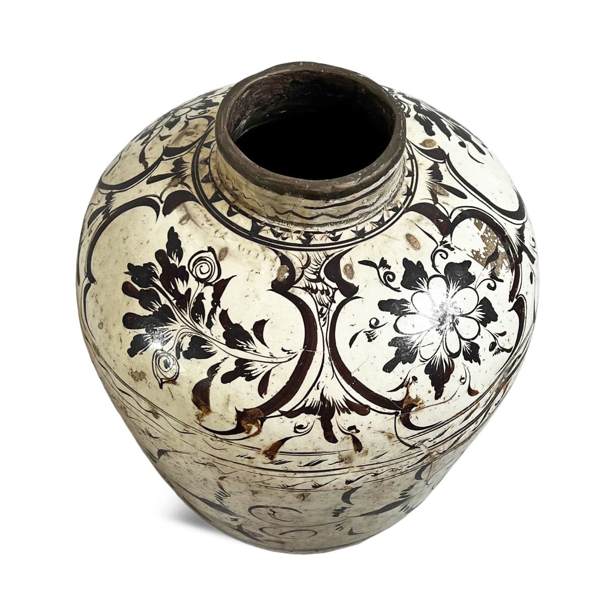 Large Antique Cizhou Pottery - Thumbnail 4