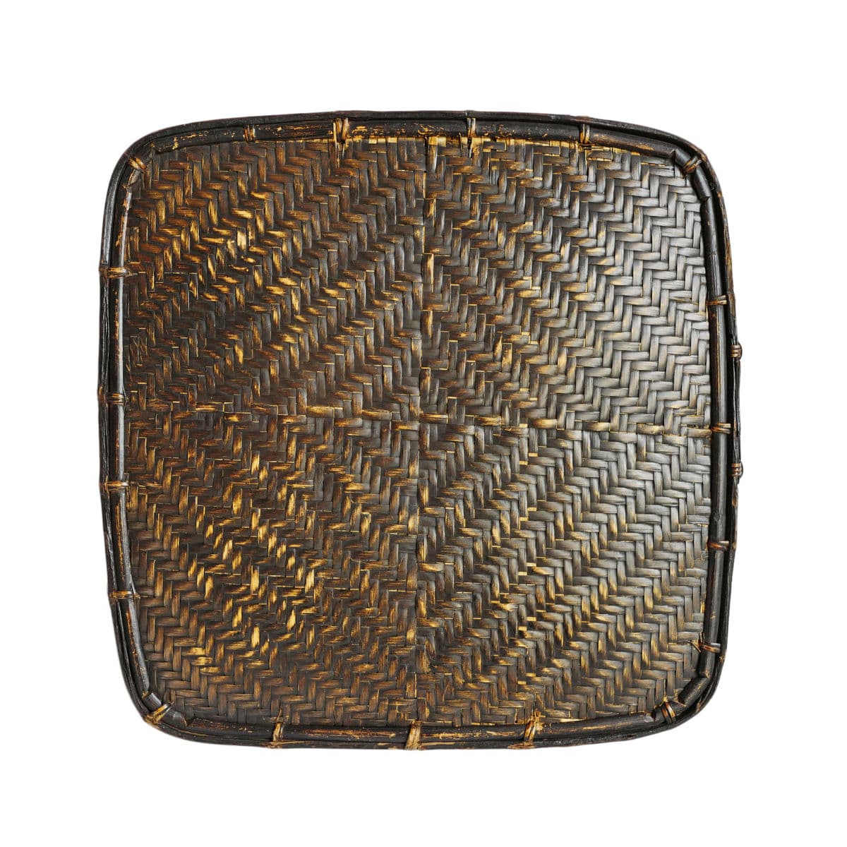 Vintage Akha Thai Square Basket - Thumbnail 4