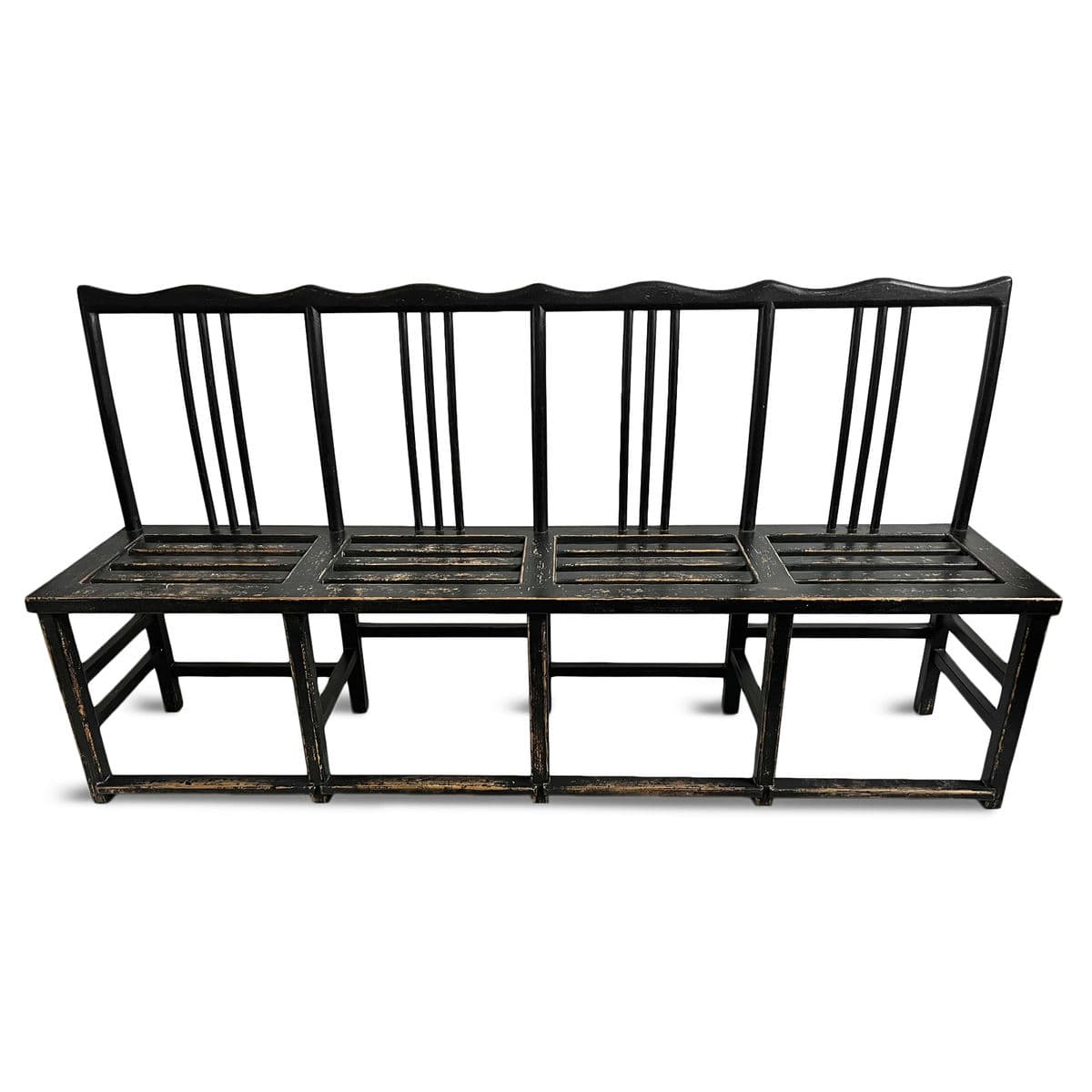 Black Julan Wood Hall Bench - Thumbnail 4