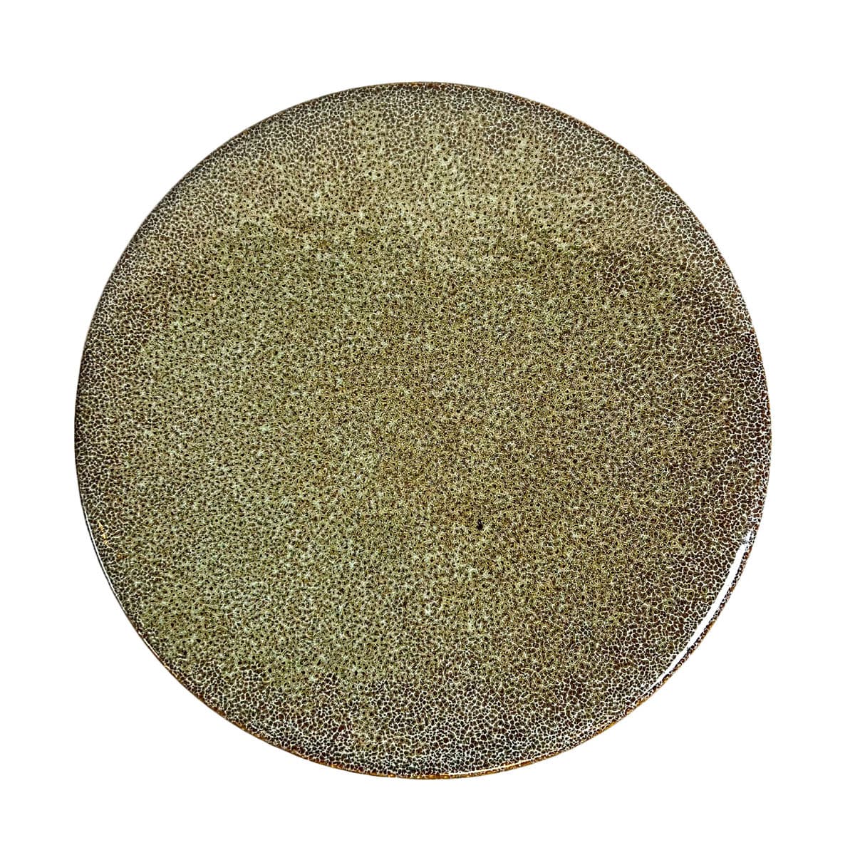 Ceramic Fluted Green Garden Stool - Thumbnail 4