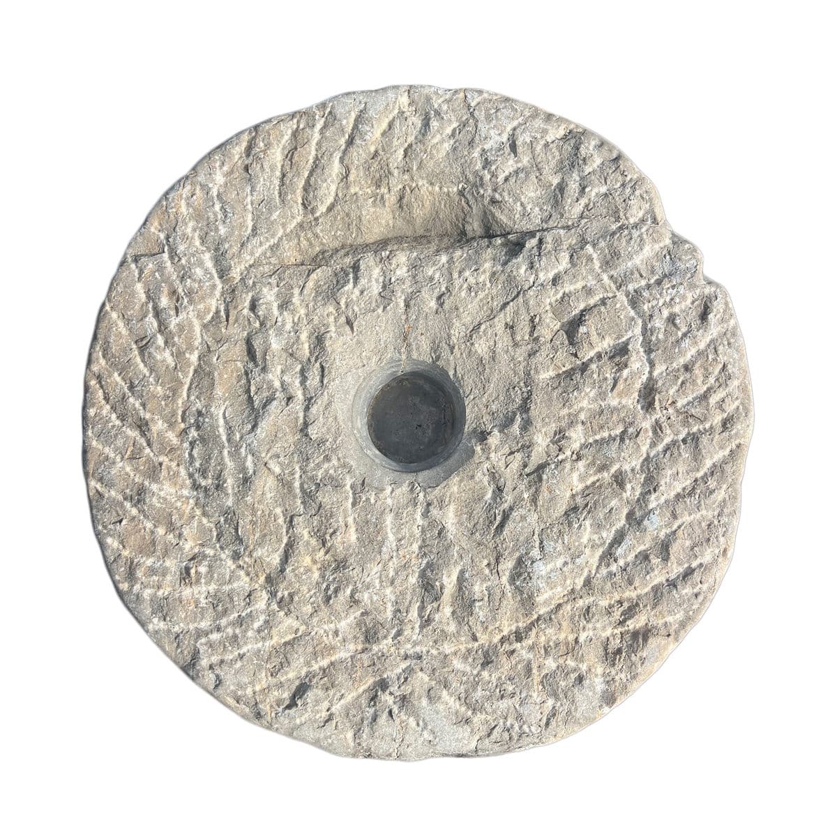 Vintage Mongolian Stone Field Roller - Thumbnail 4