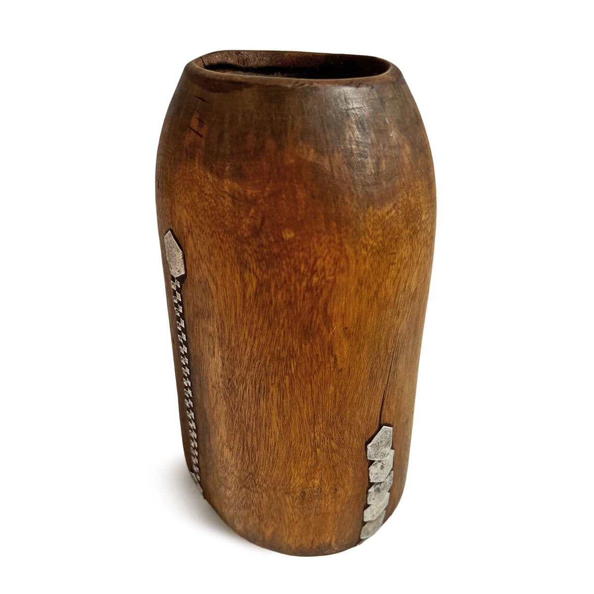Vintage Tutsi Wood Pot - Thumbnail 4