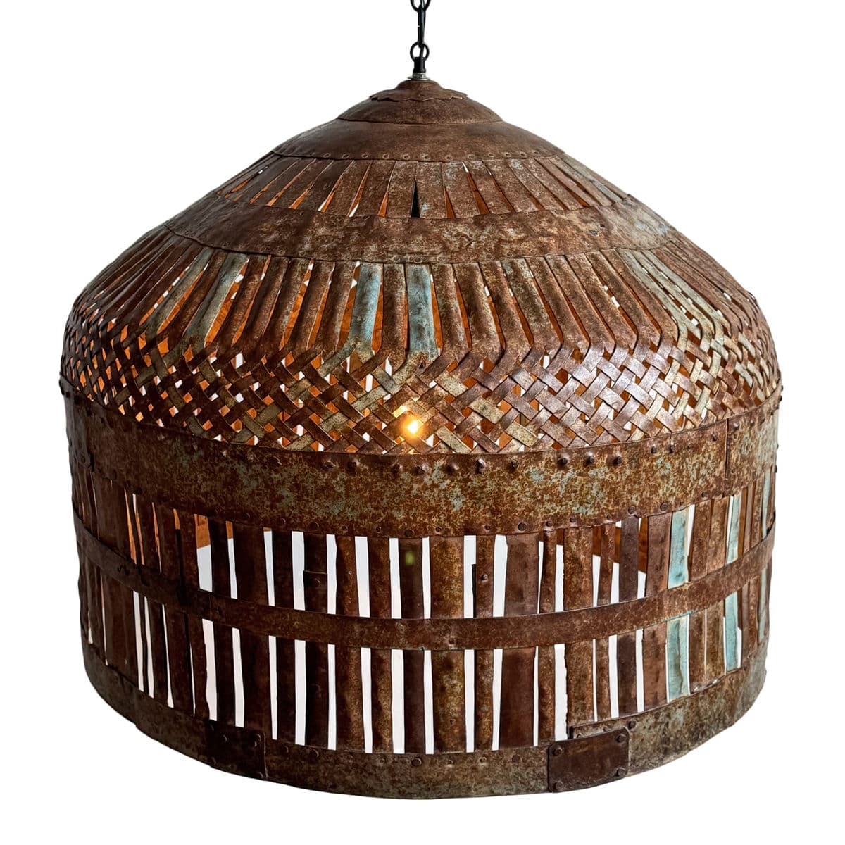 Vintage Iron Cage Pendant Light - Thumbnail 4