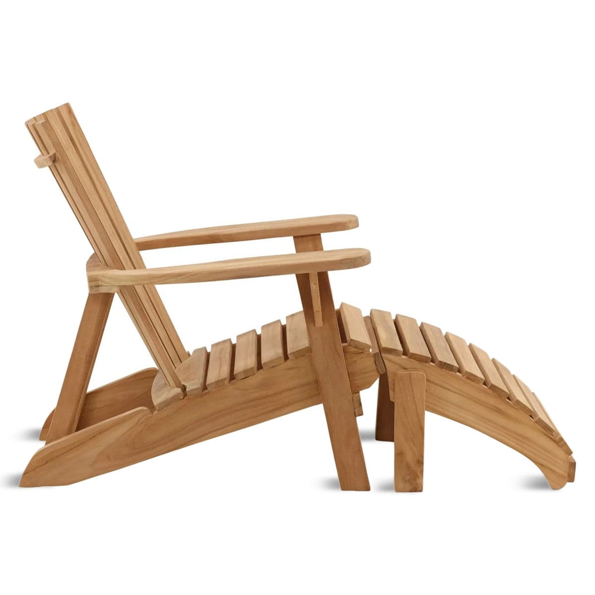 Hampton Teak Outdoor Lounge Chair - Thumbnail 4