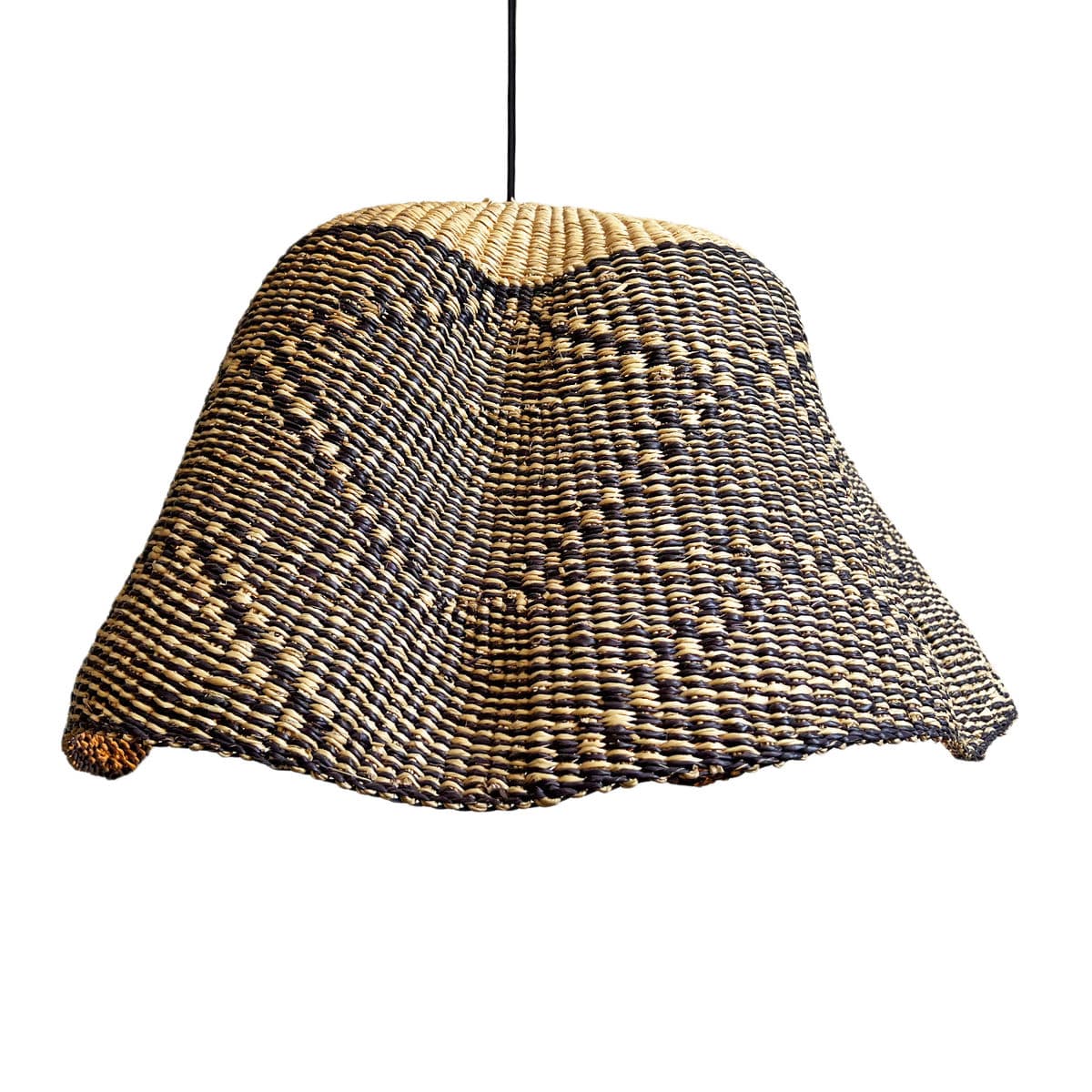 Bolga Wave Basket Light Pendant - Thumbnail 4