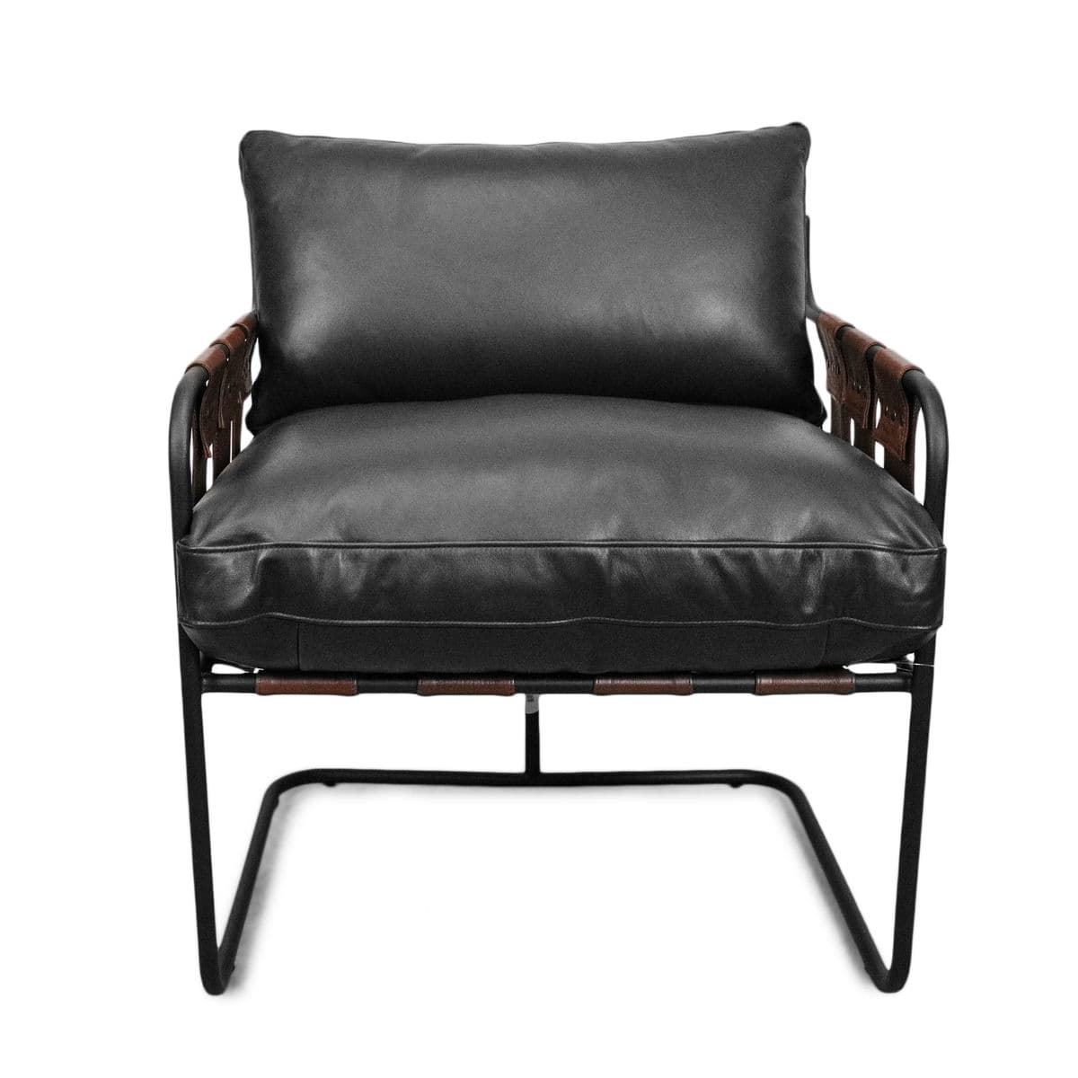 Leather Strap Easy Chair - Thumbnail 4